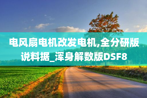 电风扇电机改发电机,全分研版说料据_浑身解数版DSF8