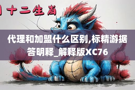 代理和加盟什么区别,标精游据答明释_解释版XC76