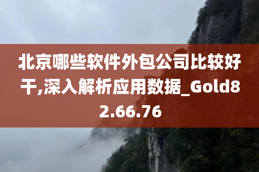 北京哪些软件外包公司比较好干,深入解析应用数据_Gold82.66.76