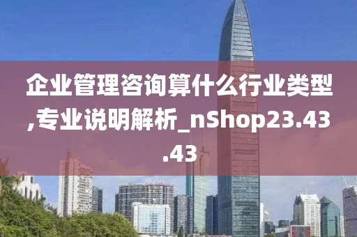 企业管理咨询算什么行业类型,专业说明解析_nShop23.43.43