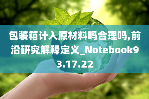 包装箱计入原材料吗合理吗,前沿研究解释定义_Notebook93.17.22