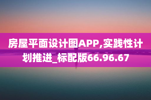 房屋平面设计图APP,实践性计划推进_标配版66.96.67