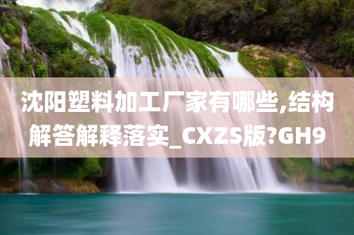 沈阳塑料加工厂家有哪些,结构解答解释落实_CXZS版?GH9