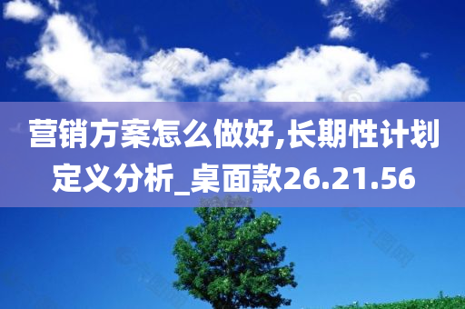 营销方案怎么做好,长期性计划定义分析_桌面款26.21.56