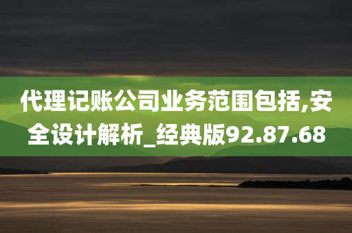 代理记账公司业务范围包括,安全设计解析_经典版92.87.68