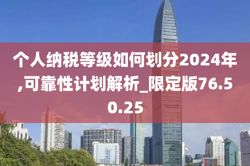 个人纳税等级如何划分2024年,可靠性计划解析_限定版76.50.25