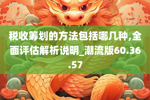 税收筹划的方法包括哪几种,全面评估解析说明_潮流版60.36.57