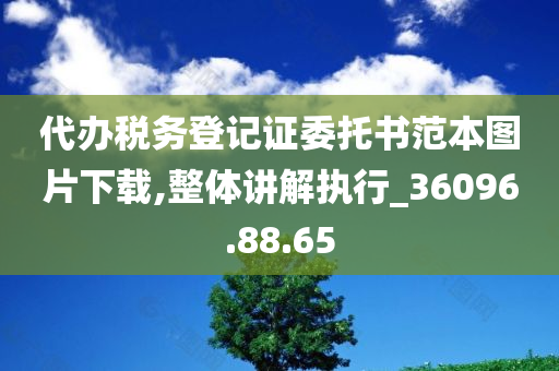 代办税务登记证委托书范本图片下载,整体讲解执行_36096.88.65