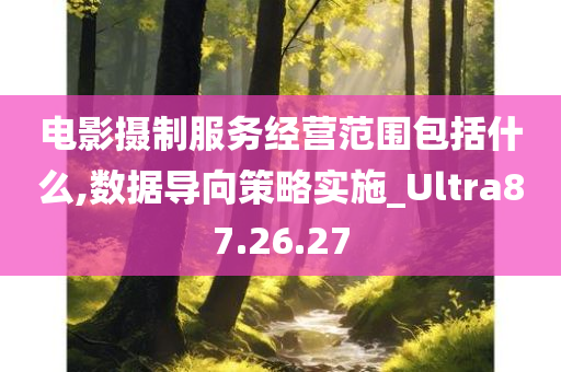 电影摄制服务经营范围包括什么,数据导向策略实施_Ultra87.26.27