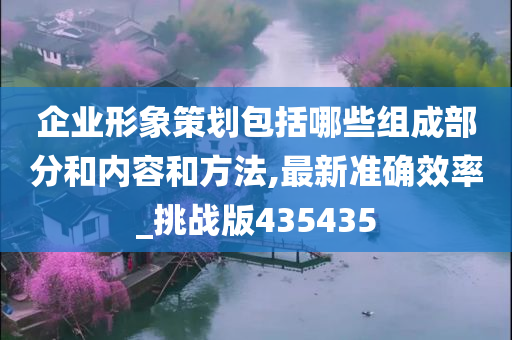 企业形象策划包括哪些组成部分和内容和方法,最新准确效率_挑战版435435