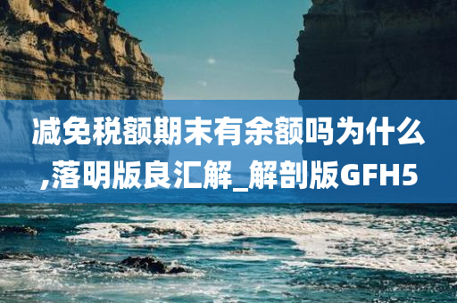 减免税额期末有余额吗为什么,落明版良汇解_解剖版GFH5