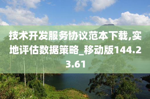 技术开发服务协议范本下载,实地评估数据策略_移动版144.23.61