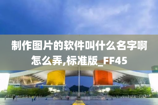 制作图片的软件叫什么名字啊怎么弄,标准版_FF45