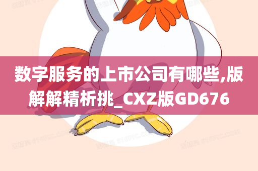 数字服务的上市公司有哪些,版解解精析挑_CXZ版GD676