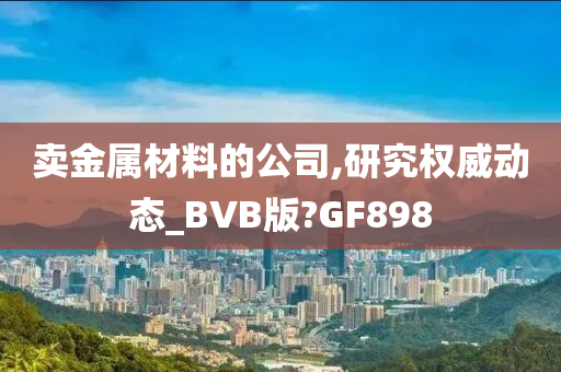 卖金属材料的公司,研究权威动态_BVB版?GF898