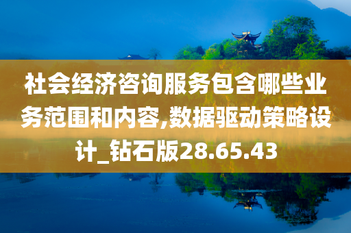 社会经济咨询服务包含哪些业务范围和内容,数据驱动策略设计_钻石版28.65.43