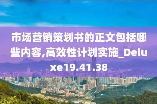 市场营销策划书的正文包括哪些内容,高效性计划实施_Deluxe19.41.38