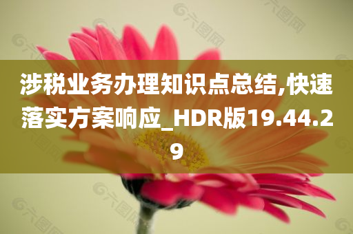 涉税业务办理知识点总结,快速落实方案响应_HDR版19.44.29