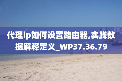 代理ip如何设置路由器,实践数据解释定义_WP37.36.79