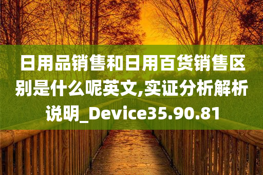 日用品销售和日用百货销售区别是什么呢英文,实证分析解析说明_Device35.90.81