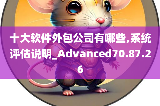 十大软件外包公司有哪些,系统评估说明_Advanced70.87.26