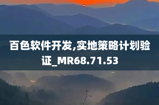 百色软件开发,实地策略计划验证_MR68.71.53