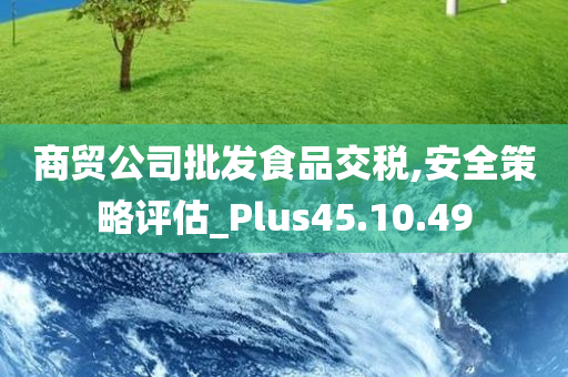 商贸公司批发食品交税,安全策略评估_Plus45.10.49