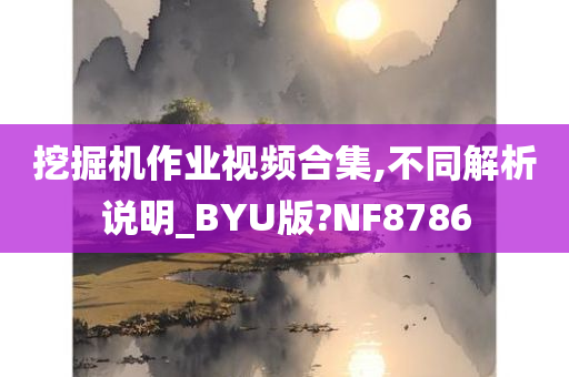 挖掘机作业视频合集,不同解析说明_BYU版?NF8786