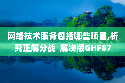 网络技术服务包括哪些项目,析究正解分战_解决版GHF87