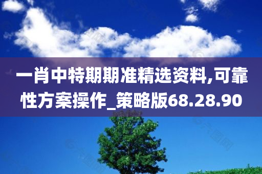 一肖中特期期准精选资料,可靠性方案操作_策略版68.28.90