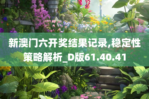 新澳门六开奖结果记录,稳定性策略解析_D版61.40.41