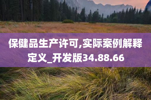 保健品生产许可,实际案例解释定义_开发版34.88.66