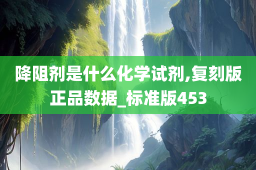 降阻剂是什么化学试剂,复刻版正品数据_标准版453