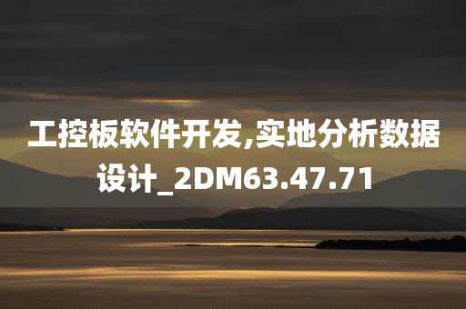 工控板软件开发,实地分析数据设计_2DM63.47.71