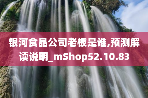 银河食品公司老板是谁,预测解读说明_mShop52.10.83