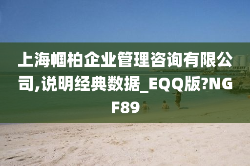 上海帼柏企业管理咨询有限公司,说明经典数据_EQQ版?NGF89