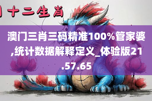 澳门三肖三码精准100%管家婆,统计数据解释定义_体验版21.57.65