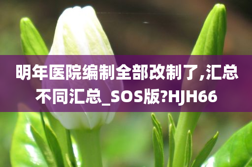 明年医院编制全部改制了,汇总不同汇总_SOS版?HJH66