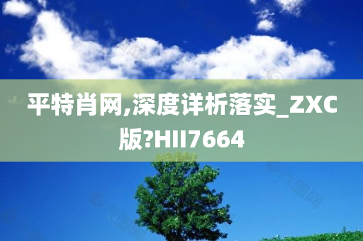 平特肖网,深度详析落实_ZXC版?HII7664