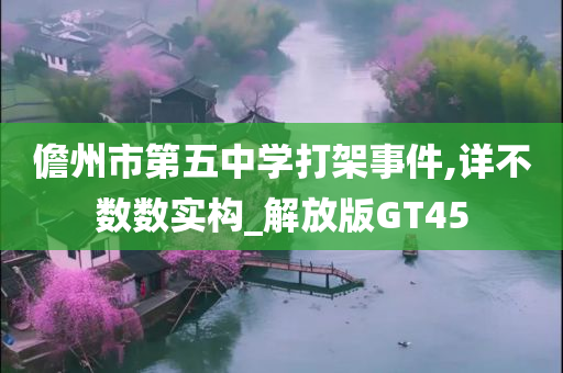 儋州市第五中学打架事件,详不数数实构_解放版GT45