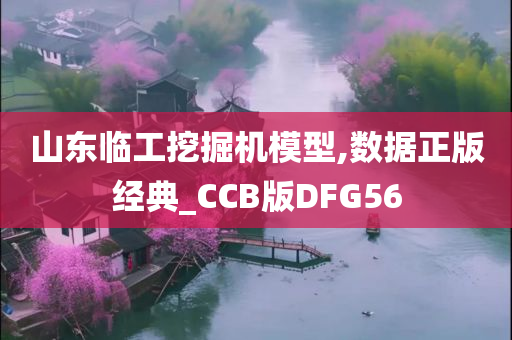 山东临工挖掘机模型,数据正版经典_CCB版DFG56