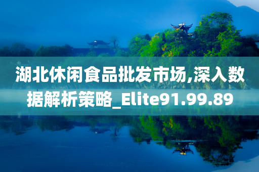 湖北休闲食品批发市场,深入数据解析策略_Elite91.99.89