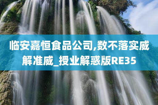 临安嘉恒食品公司,数不落实威解准威_授业解惑版RE35