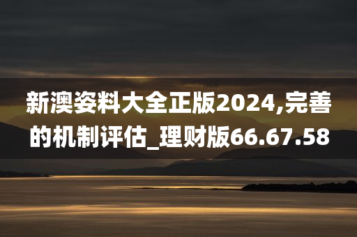 新澳姿料大全正版2024,完善的机制评估_理财版66.67.58