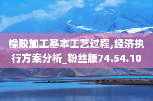 橡胶加工基本工艺过程,经济执行方案分析_粉丝版74.54.10