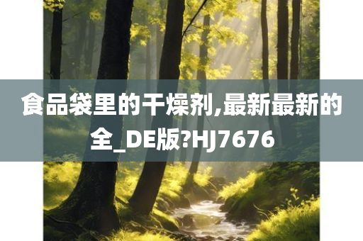 食品袋里的干燥剂,最新最新的全_DE版?HJ7676