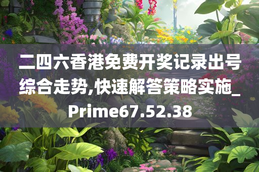 二四六香港免费开奖记录出号综合走势,快速解答策略实施_Prime67.52.38