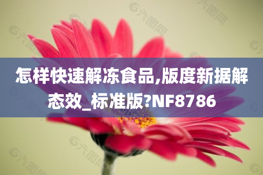 怎样快速解冻食品,版度新据解态效_标准版?NF8786