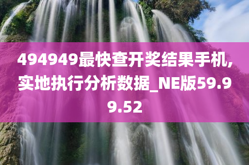 494949最快查开奖结果手机,实地执行分析数据_NE版59.99.52