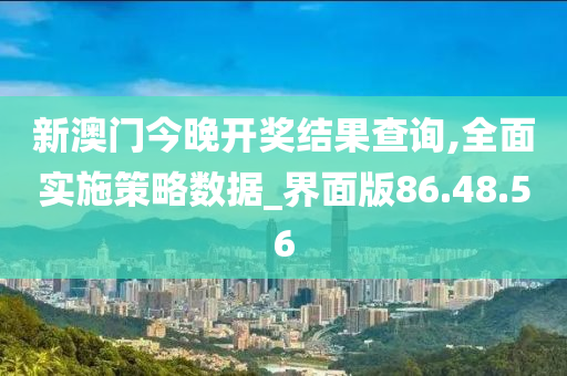 新澳门今晚开奖结果查询,全面实施策略数据_界面版86.48.56